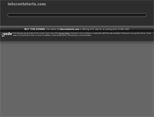 Tablet Screenshot of internetstarts.com